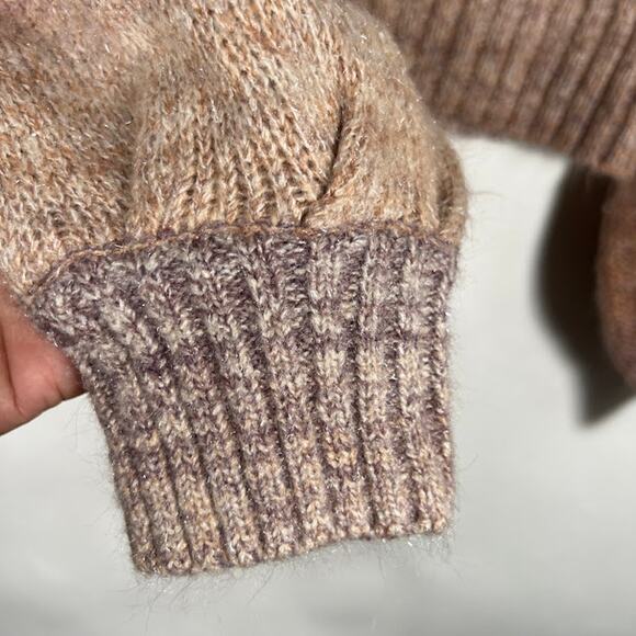 L*Space Paige Square Neck Cropped Pullover Sweater S Temescal Canyon Knit Cozy - Picture 7 of 10